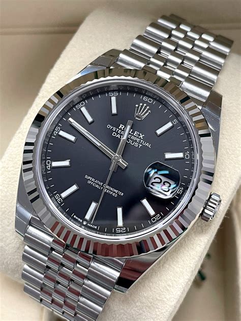 Rolex datejust 41mm black face